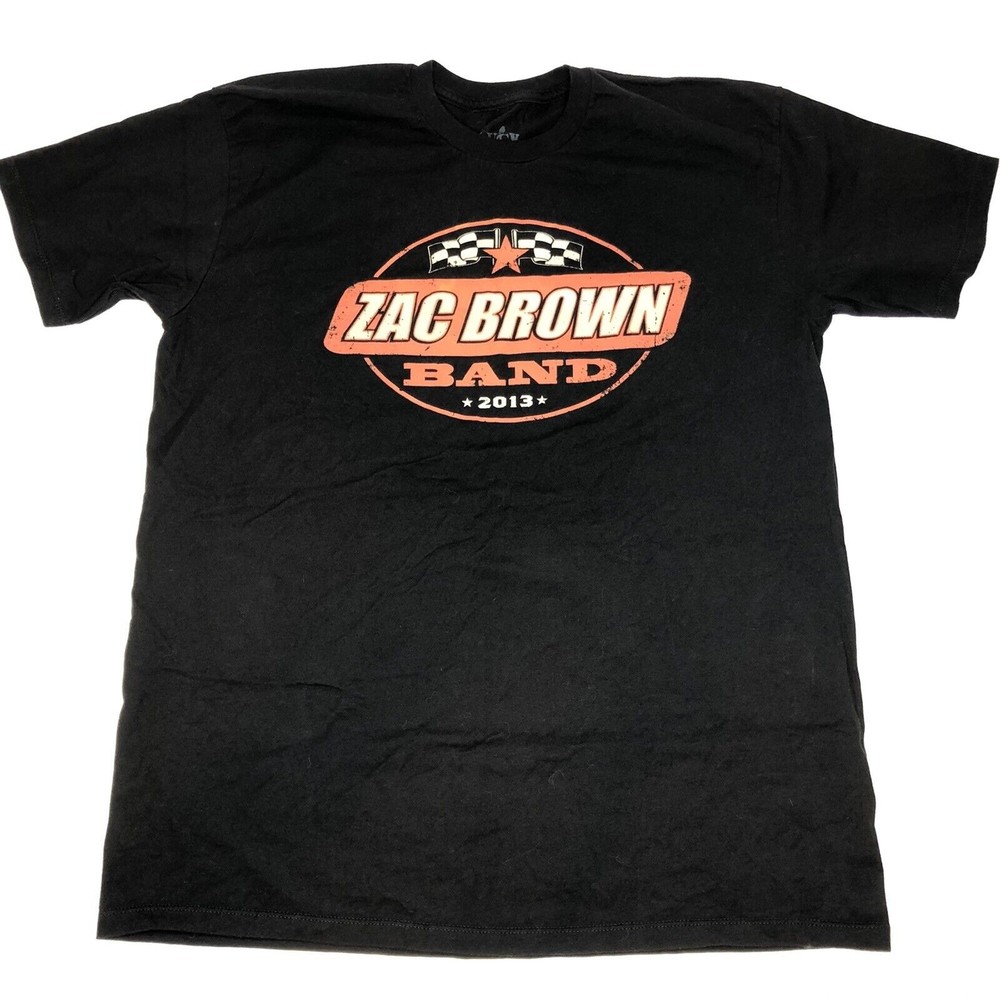 Zac Brown Band 2013 Concert Tour Black Shirt T-Shirt Lucy Justice Goods Size XL